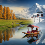 A stunning collage of Kashmirs best places Dal Lake Gulmarg Gondola Betaab Valley and Sonamarg showcasing the ultimate travel guide