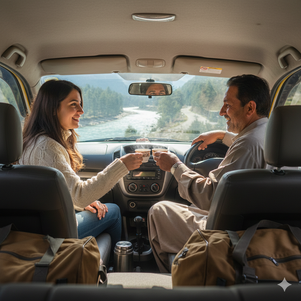 Building a good rapport with your trusted Kashmir taxi service driver from Nature Connect Travels