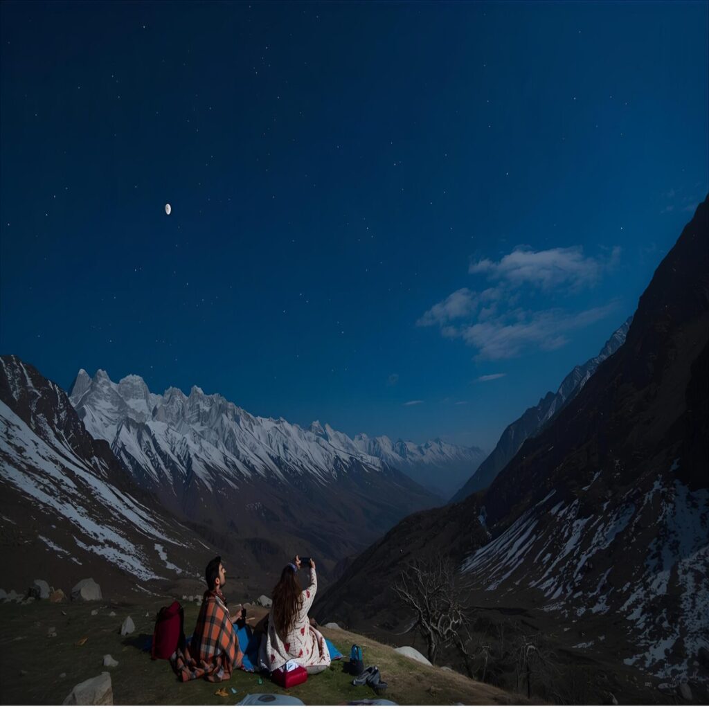 7 Dreamy Kashmir Honeymoon Packages for Couples 2025 | Nature Connect Travels 7 Stargazing experience - unique addition to Kashmir honeymoon packages for couple