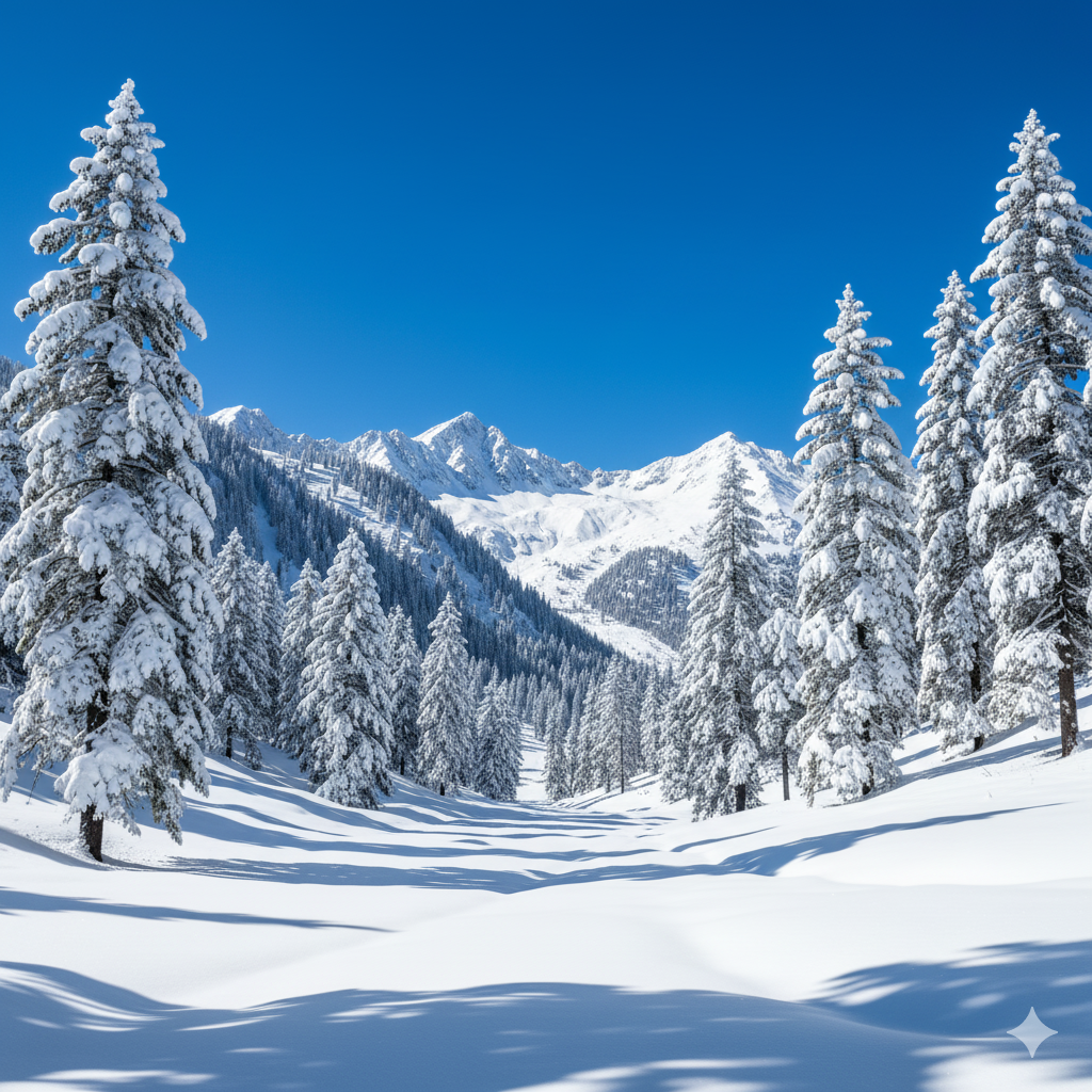 Ultimate Guide: Best Time to Visit Kashmir for Snow in 2025 5 Best time to visit Kashmir for snow - Gulmarg winter landscape with heavy snowfall