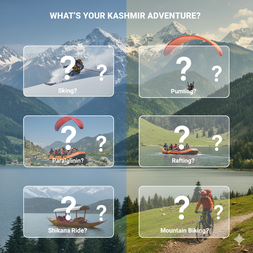 Kashmir adventure activities FAQ answering common questions about thrill sports