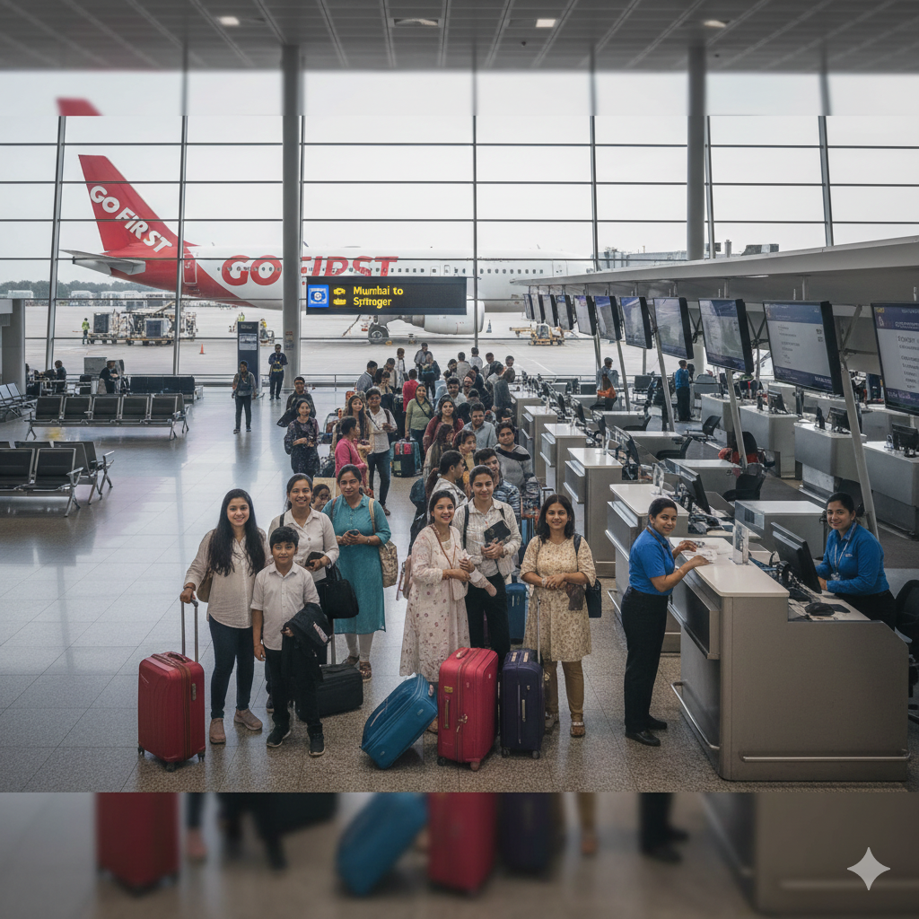 Mumbai to Srinagar flight included in Kashmir package from Mumbai with airfare 2026