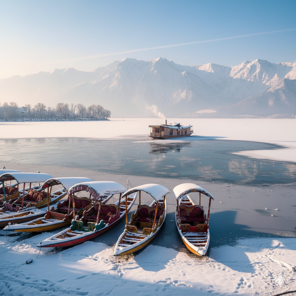 Ultimate Guide: Best Time to Visit Kashmir for Snow in 2025 6 Best time to visit Kashmir for snow - Winter landscape with heavy snowfall conditions