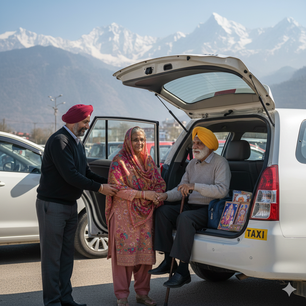 Complete Guide to Cab from Katra to Srinagar 2026: Best Rates & Tips 9 Compassionate cab service from Katra to Srinagar for elderly pilgrims after darshan