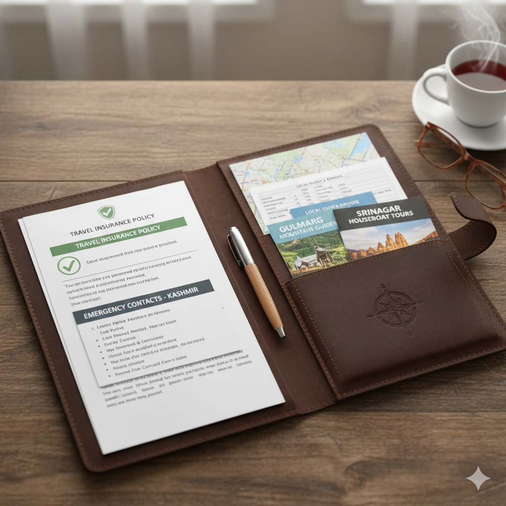 Essential documents and insurance for safe Kashmir travel in January