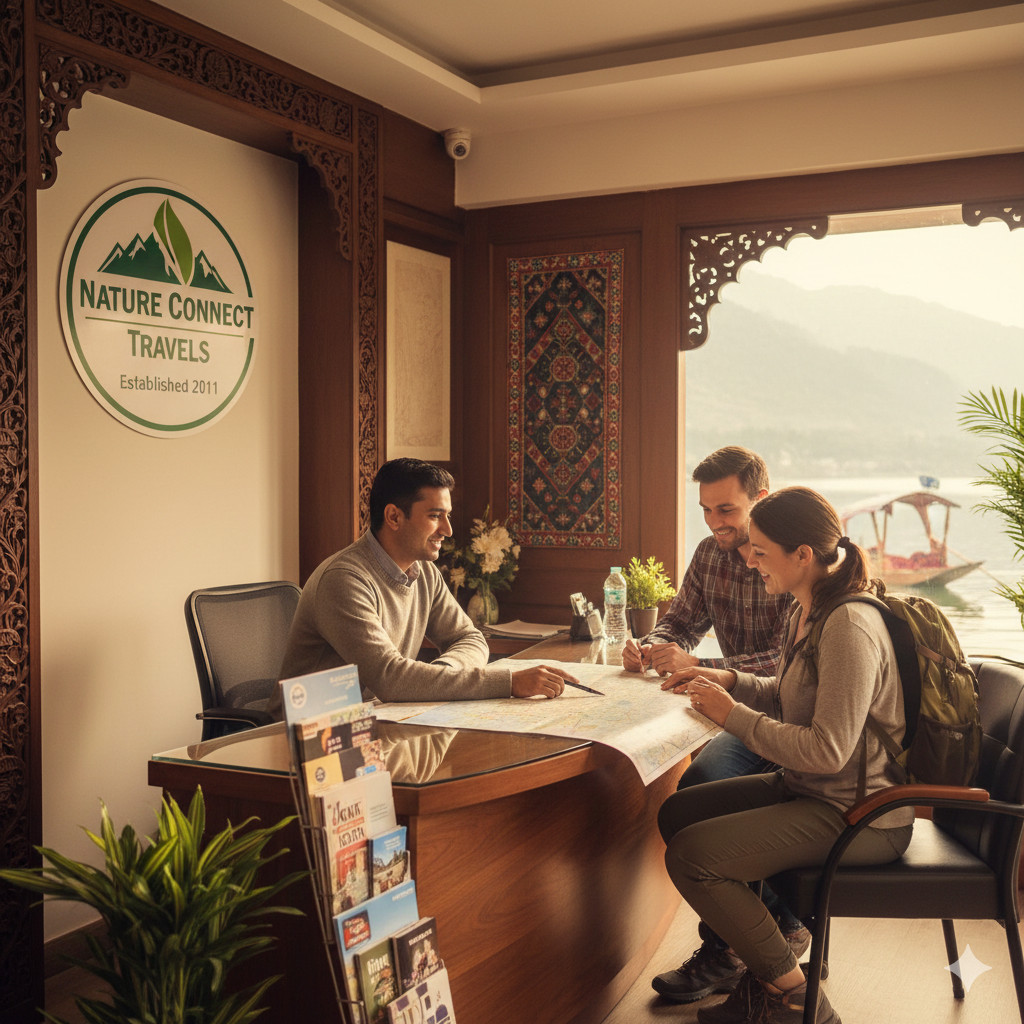 Expert consultation at the best travel agency in Srinagar for personalized Kashmir itineraries.