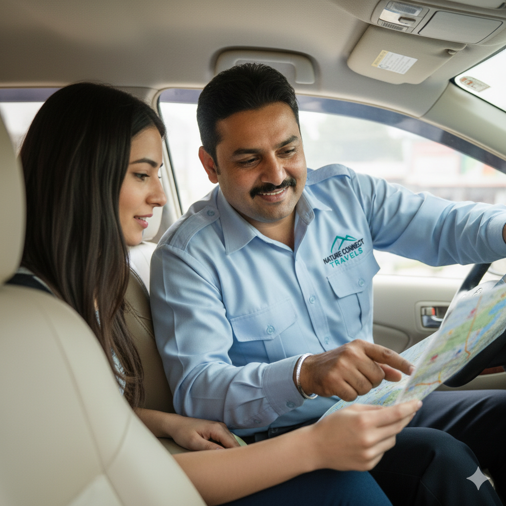 Expert local driver guidance included with every reliable car rental in Srinagar - your personal travel consultant on the road