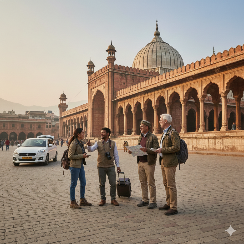 Knowledgeable local taxi service in Srinagar providing cultural insights during city tours