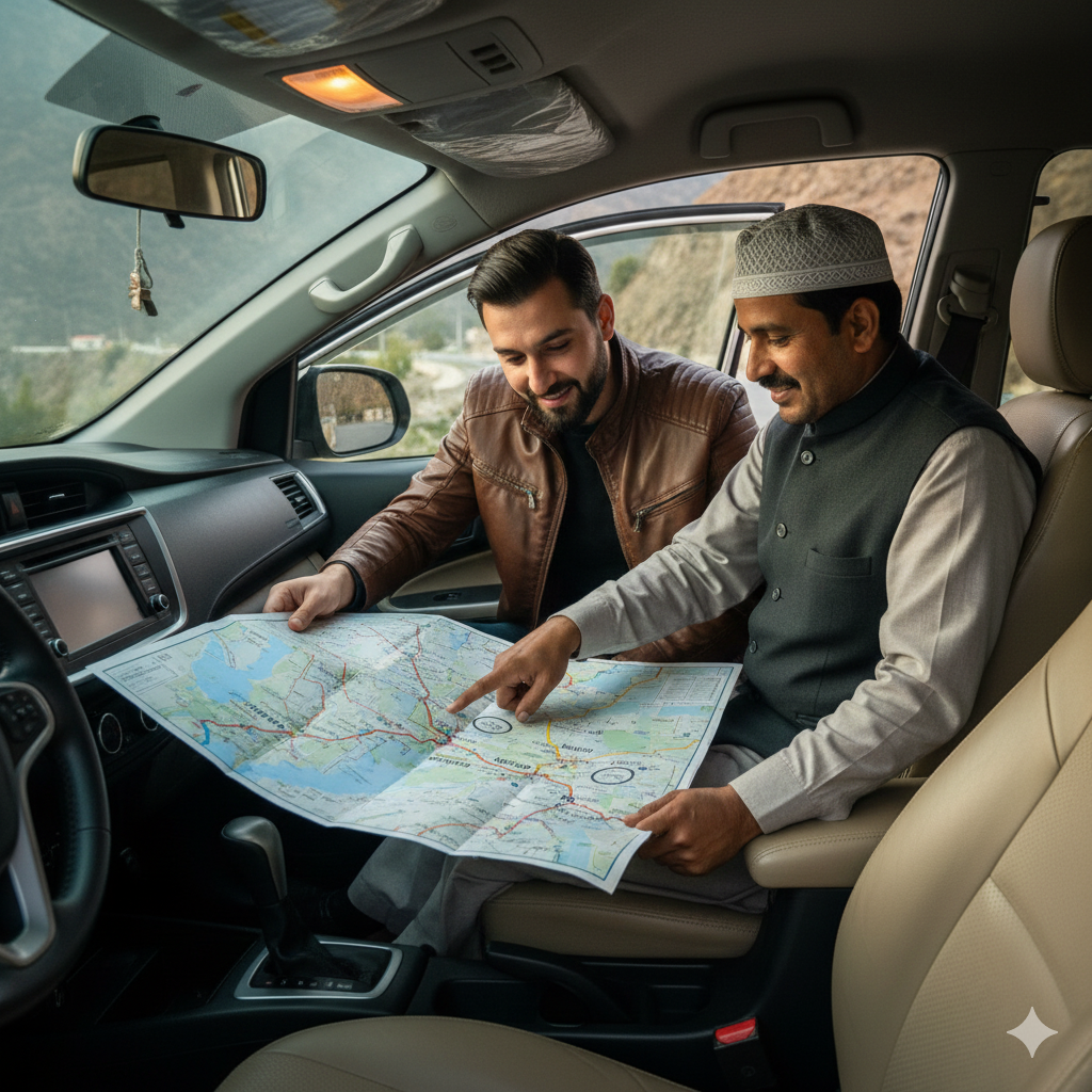 Planning your cab journey from Jammu to Srinagar on the NH44 highway with an expert driver