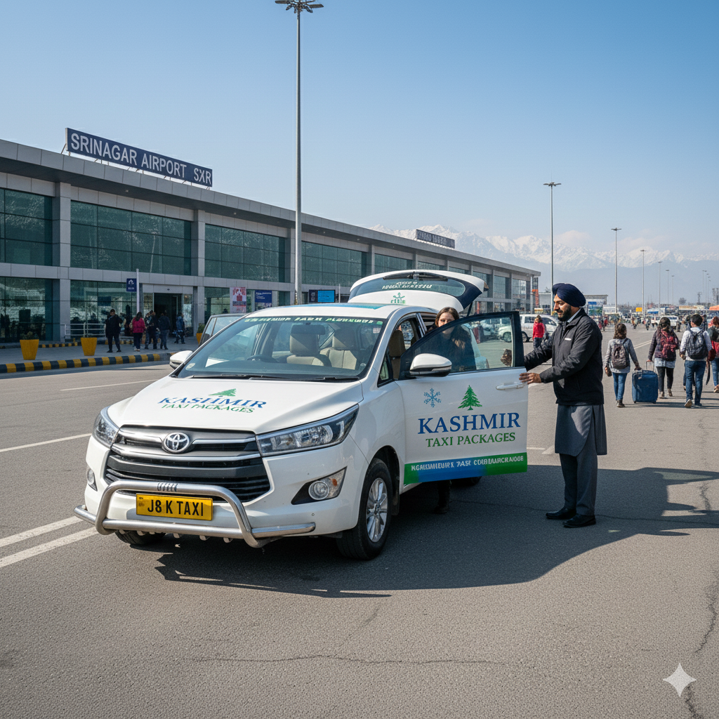 Professional meet-and-greet service for car rentals in Srinagar airport - stress-free start to your Kashmir holiday