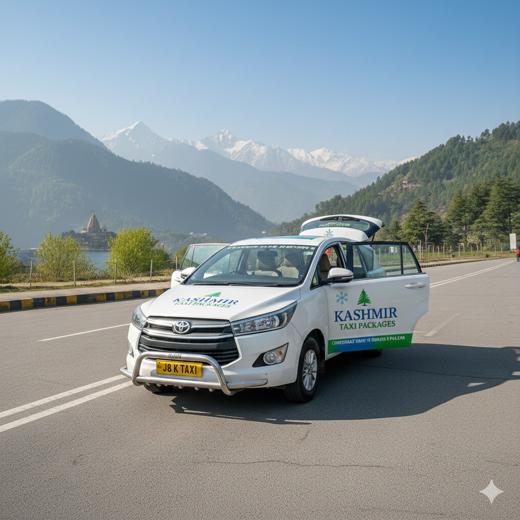 Reliable Toyota Innova Crysta for car rentals in Srinagar - perfect SUV for families exploring Gulmarg and Pahalgam