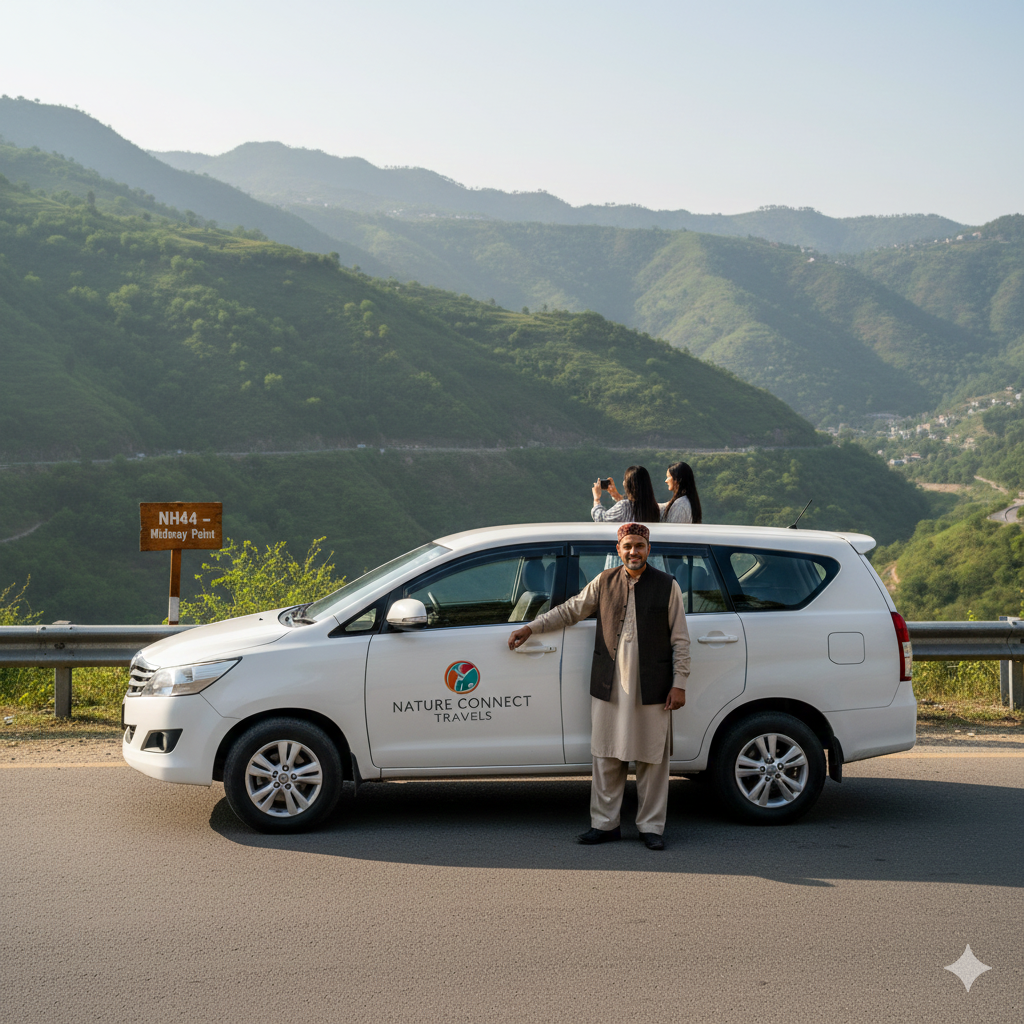 Reliable taxi service for Srinagar to Katra taxi fare journey on National Highway 44 - comfortable pilgrim transport