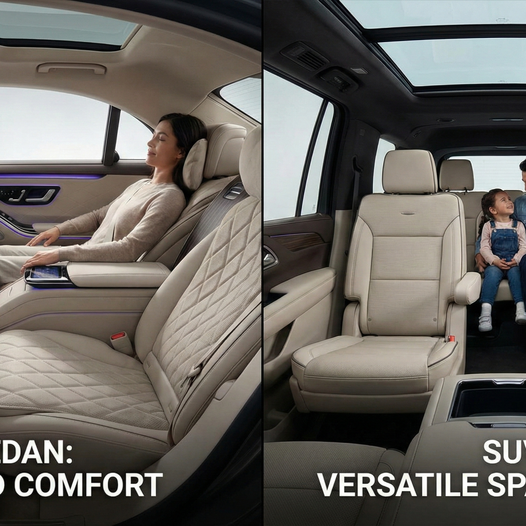 Vehicle comparison for Jammu Srinagar taxi fare choosing between sedan and SUV