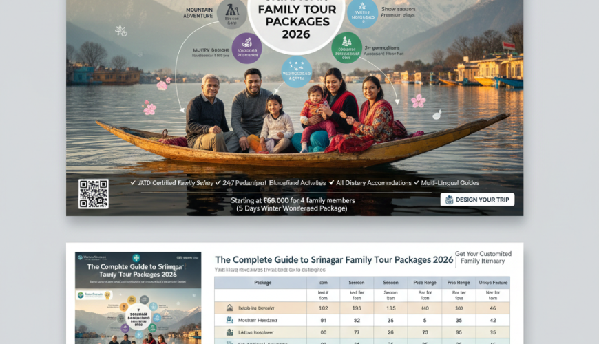 7 Srinagar Family Tour Packages Comparison 2026 - Nature Connect Travels