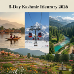 Complete Kashmir itinerary 5 days covering Dal Lake, Gulmarg Gondola, and Pahalgam valleys - ultimate 2026 travel guide