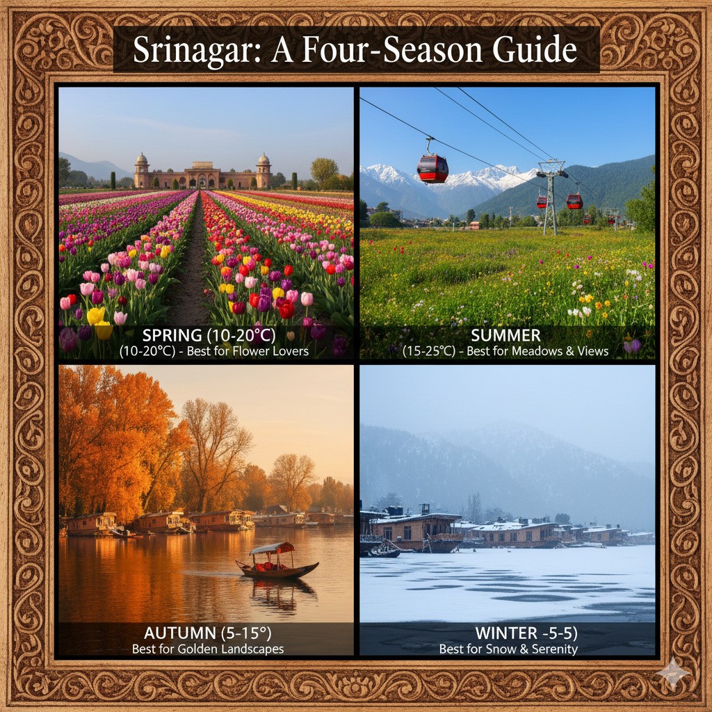 Srinagar package for 4 nights seasonal guide - best times to book your perfect 4-night Srinagar package