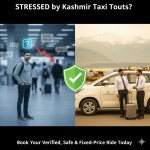 Stop taxi stress in Kashmir Book a verified safe taxi service with fixed prices Nature Connect Travels solution