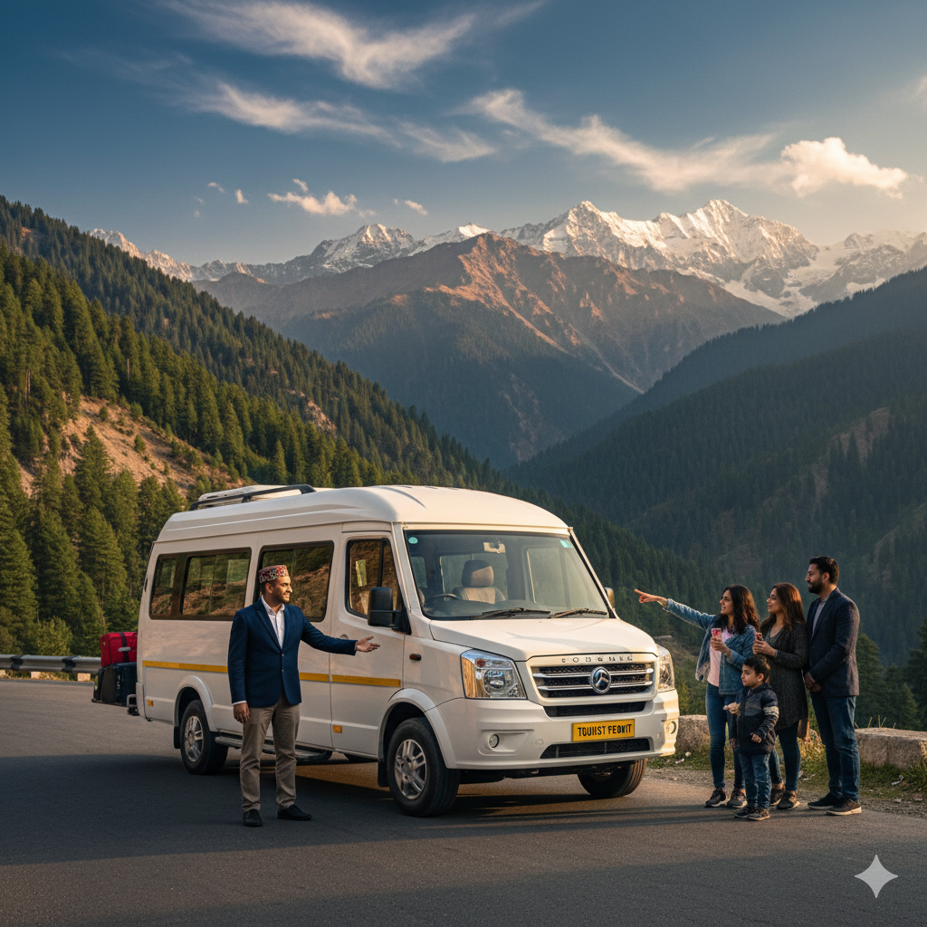 8 Seater Tempo Traveller in Kashmir