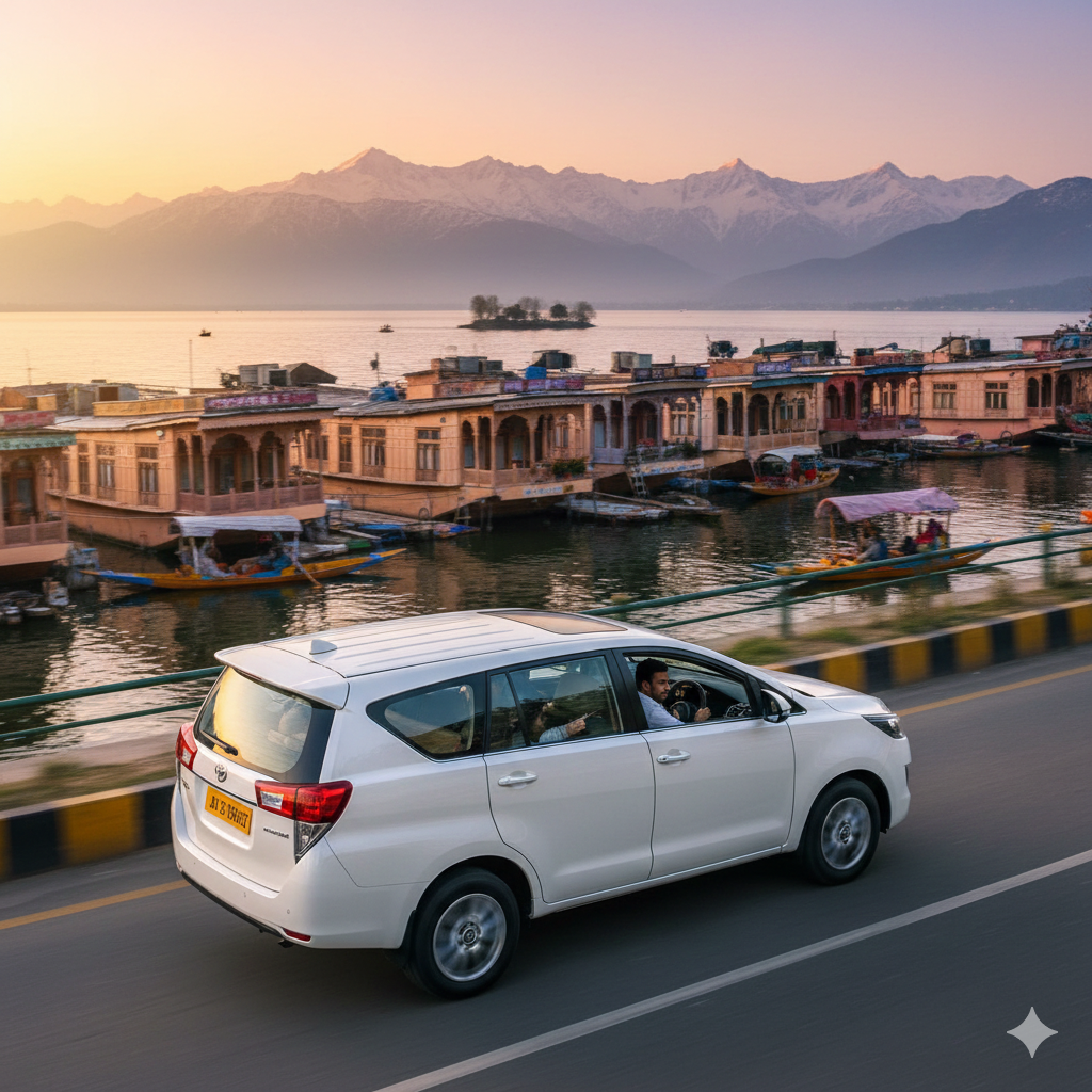 Srinagar Railway Taxi Service 2026: Fares & Booking | Nature Connect 8 Scenic Transfer Srinagar Railway Station to Dal Lake