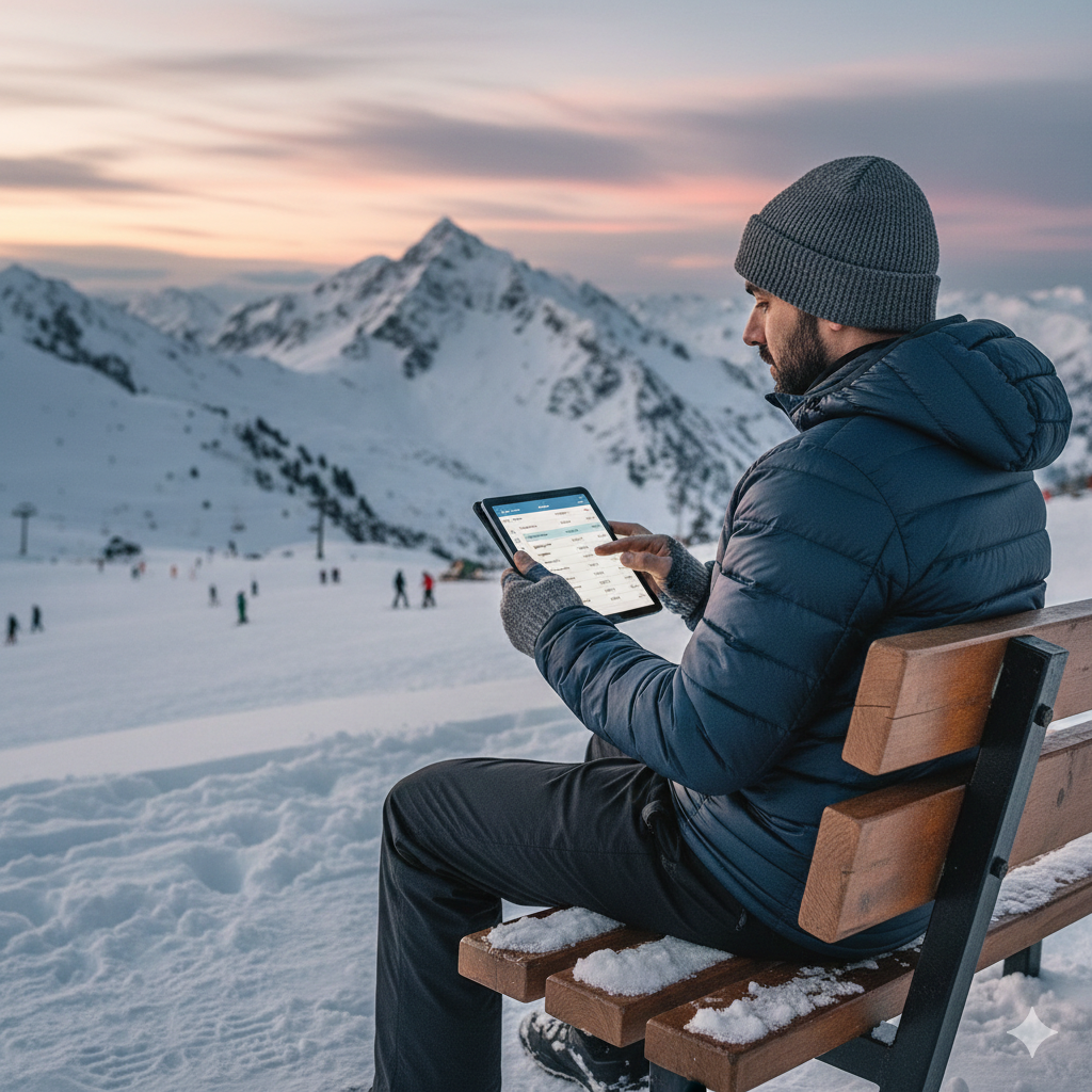 Smart traveler planning Gulmarg trip cost with a digital checklist for budget management