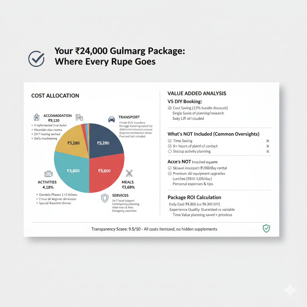 Your ₹24,000 Kashmir Gulmarg Package Where Every Rupee Goes