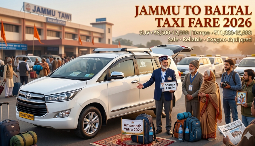jammu to baltal taxi fare