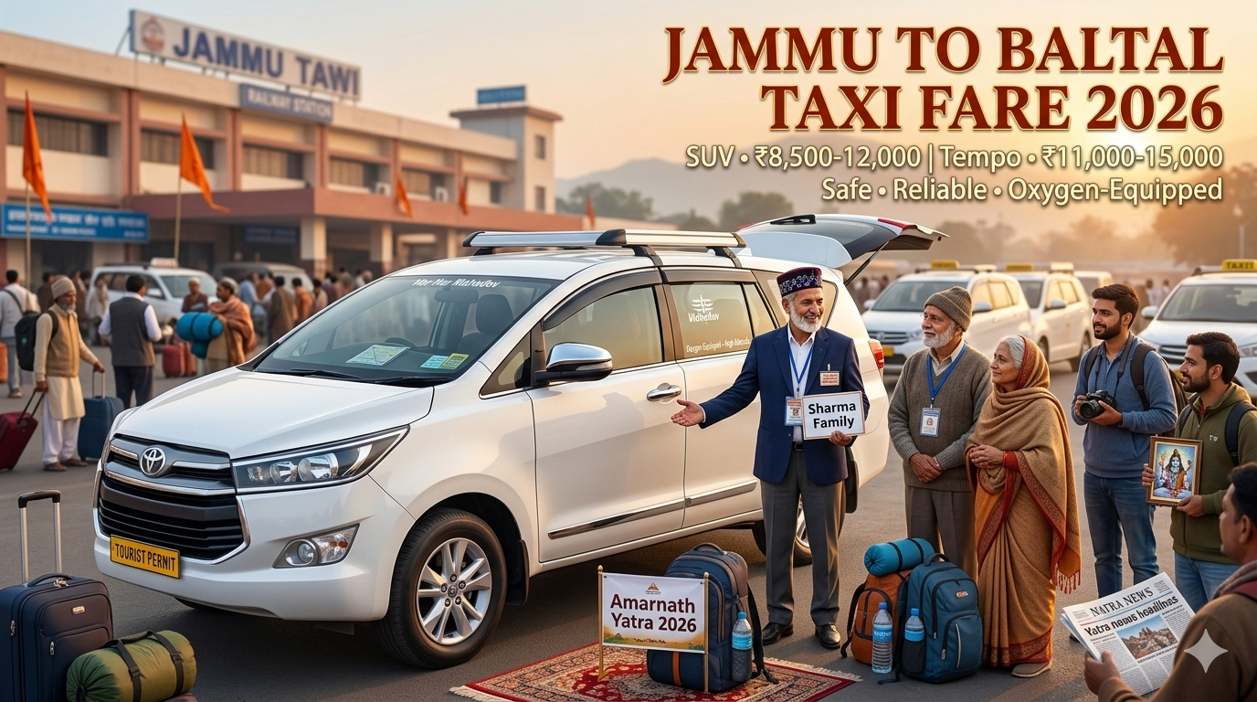 jammu to baltal taxi fare