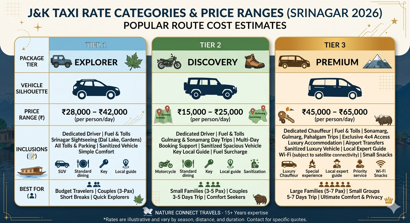 Leh Ladakh Taxi Service Booking 2026 | Best Rates @ ₹9,744 8 Leh Ladakh taxi service booking 2026 - official union rate comparison chart for popular routes