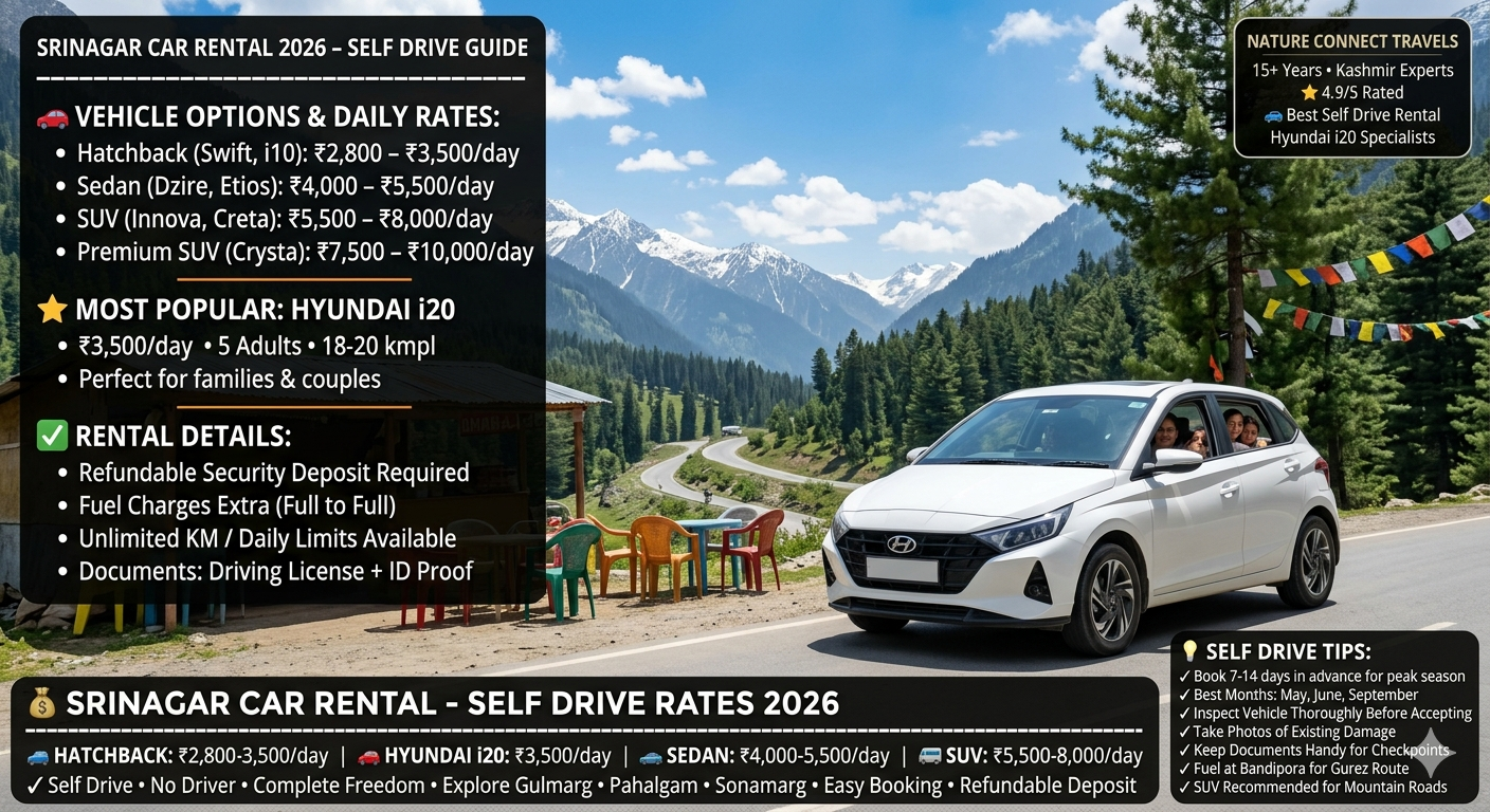 Srinagar Car Rental