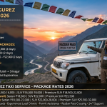 Srinagar to Gurez taxi service 2026 - rugged SUV at Razdan Pass 11,667 feet with experienced driver, 2-4 day package rates ₹14,500-32,000 for sedan, SUV, premium SUV