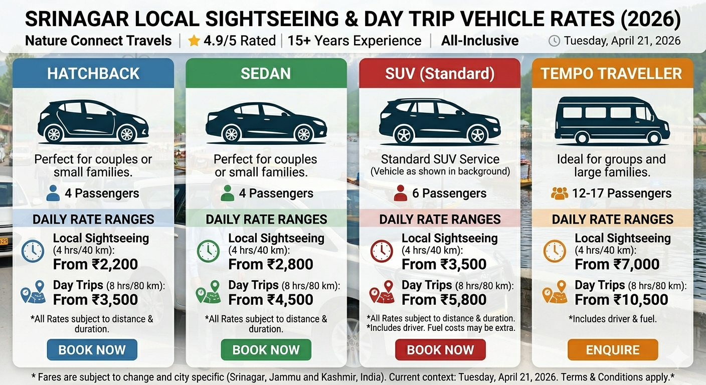 taxi services in srinagar