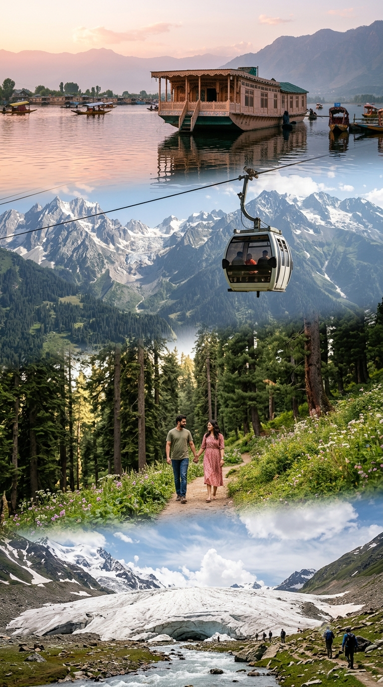 Best Kashmir tour package for 7 nights 8 days 2026 - Dal Lake, Gulmarg, Pahalgam, Sonamarg collage