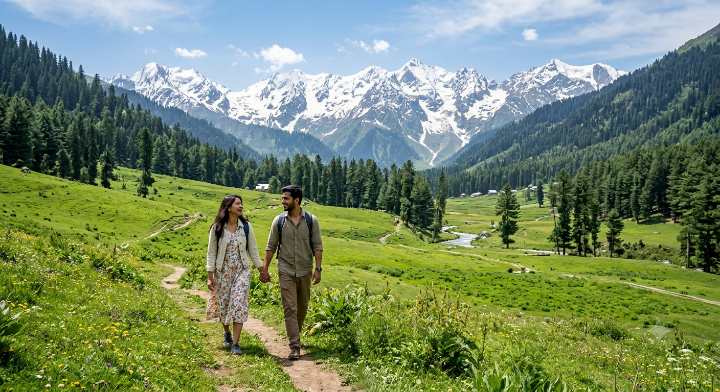 Best Kashmir tour package for 7 nights 8 days - Betaab Valley exploration