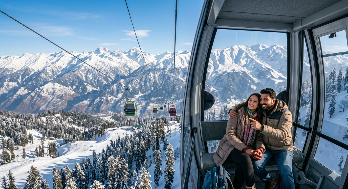 Kashmir 5 nights 6 days package - Gulmarg Gondola ride