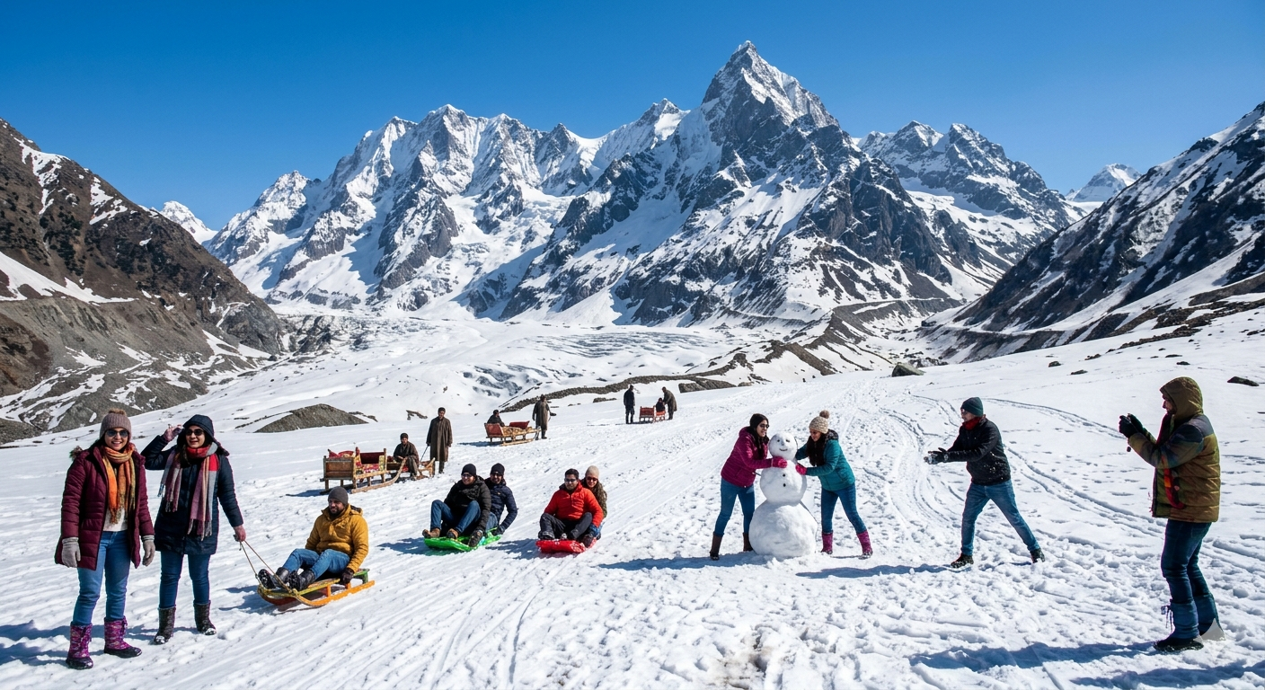 Kashmir 5 nights 6 days package - Sonamarg Thajiwas Glacier