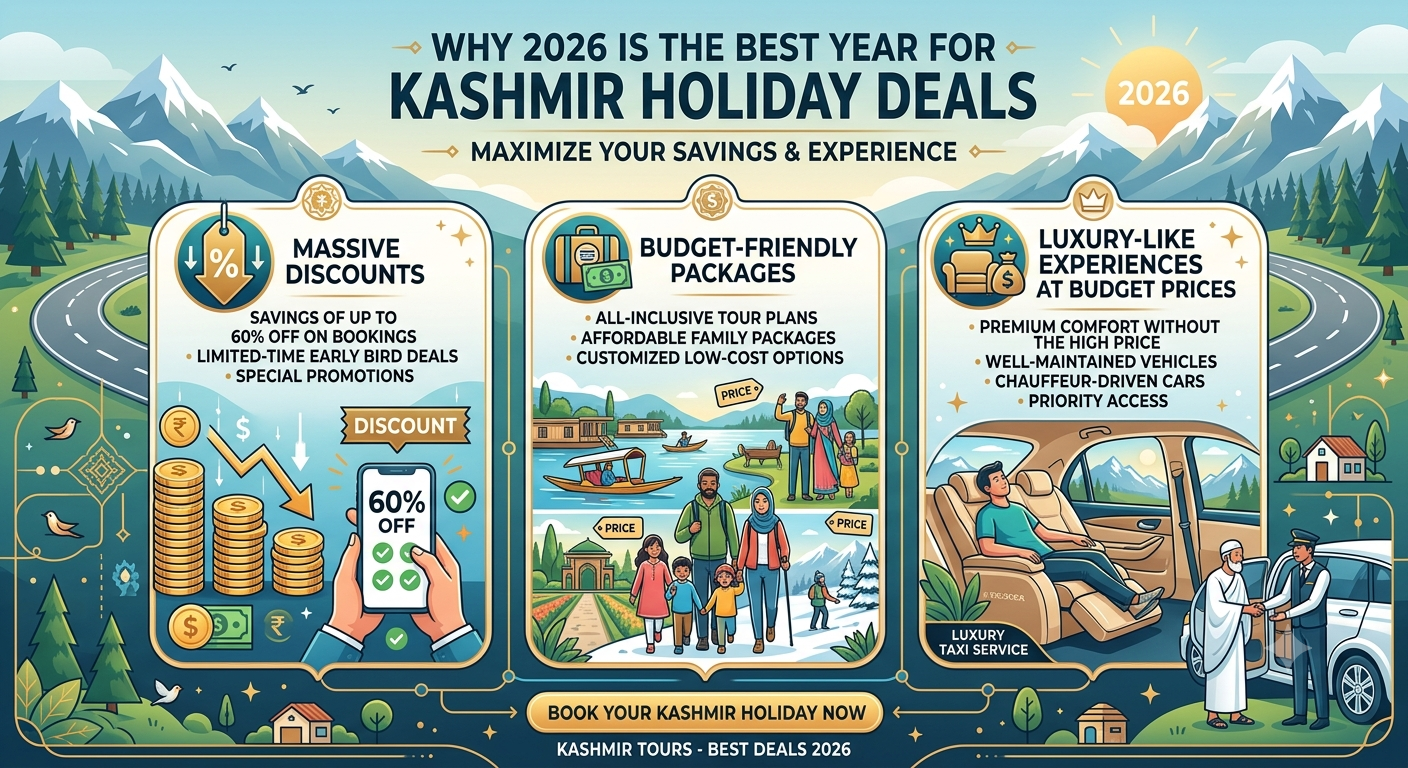 Kashmir holiday deals 2026 - why this year is the best for Kashmir travel