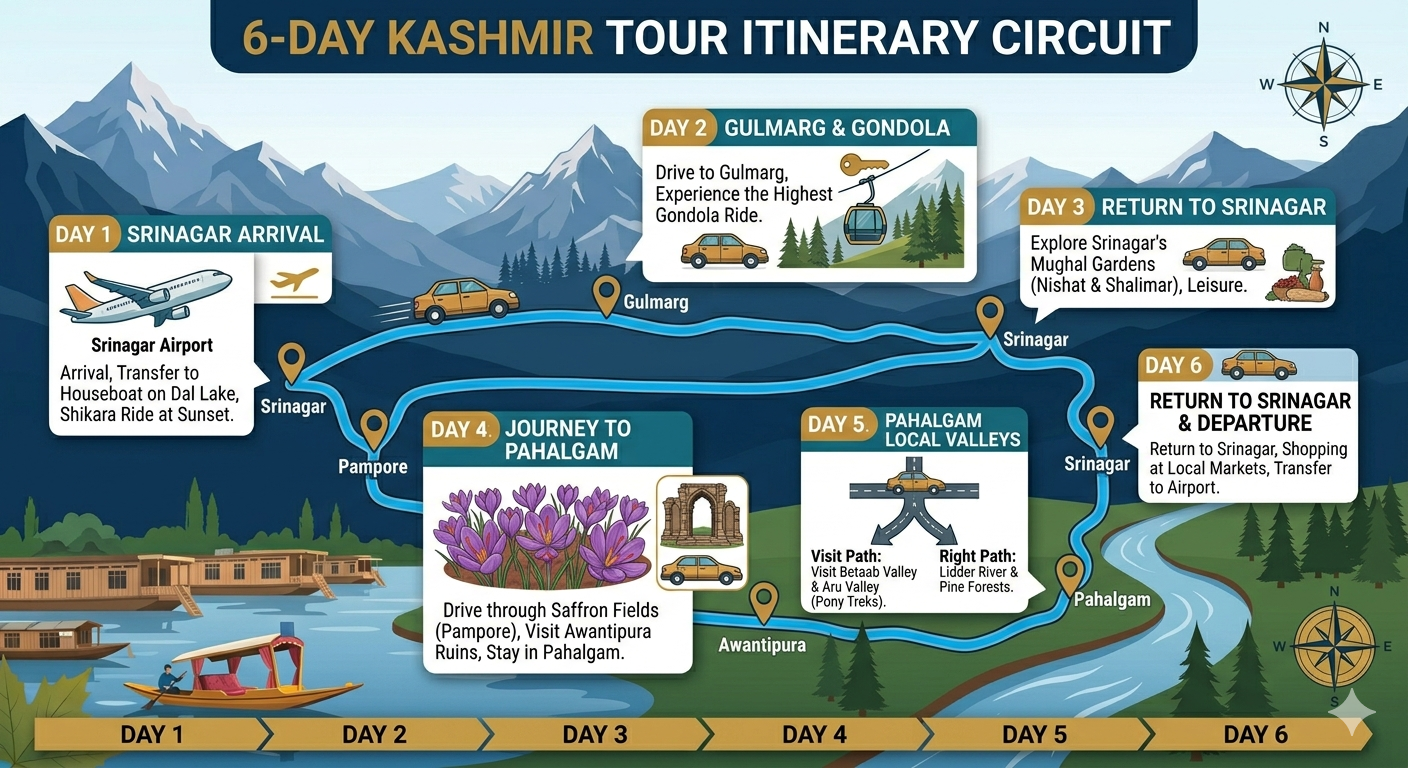 Kashmir Vacation Packages 2026 | 6 Days | ₹13,750 | Book Now 9 Kashmir vacation packages 2026