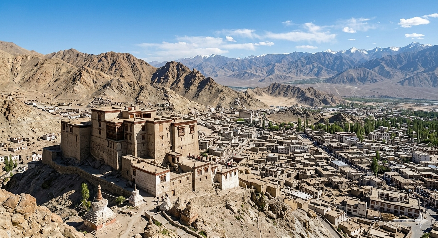Leh Ladakh summer package 2026 - Leh Palace with panoramic valley views