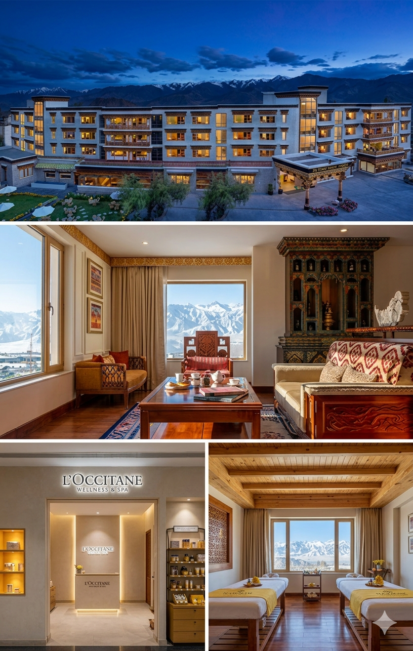Luxury Ladakh Package Cost Per Person 2026 | ₹32,899 | 6 Days 12 Luxury Ladakh package cost per person 2026 - The Grand Dragon Ladakh 5-star property details