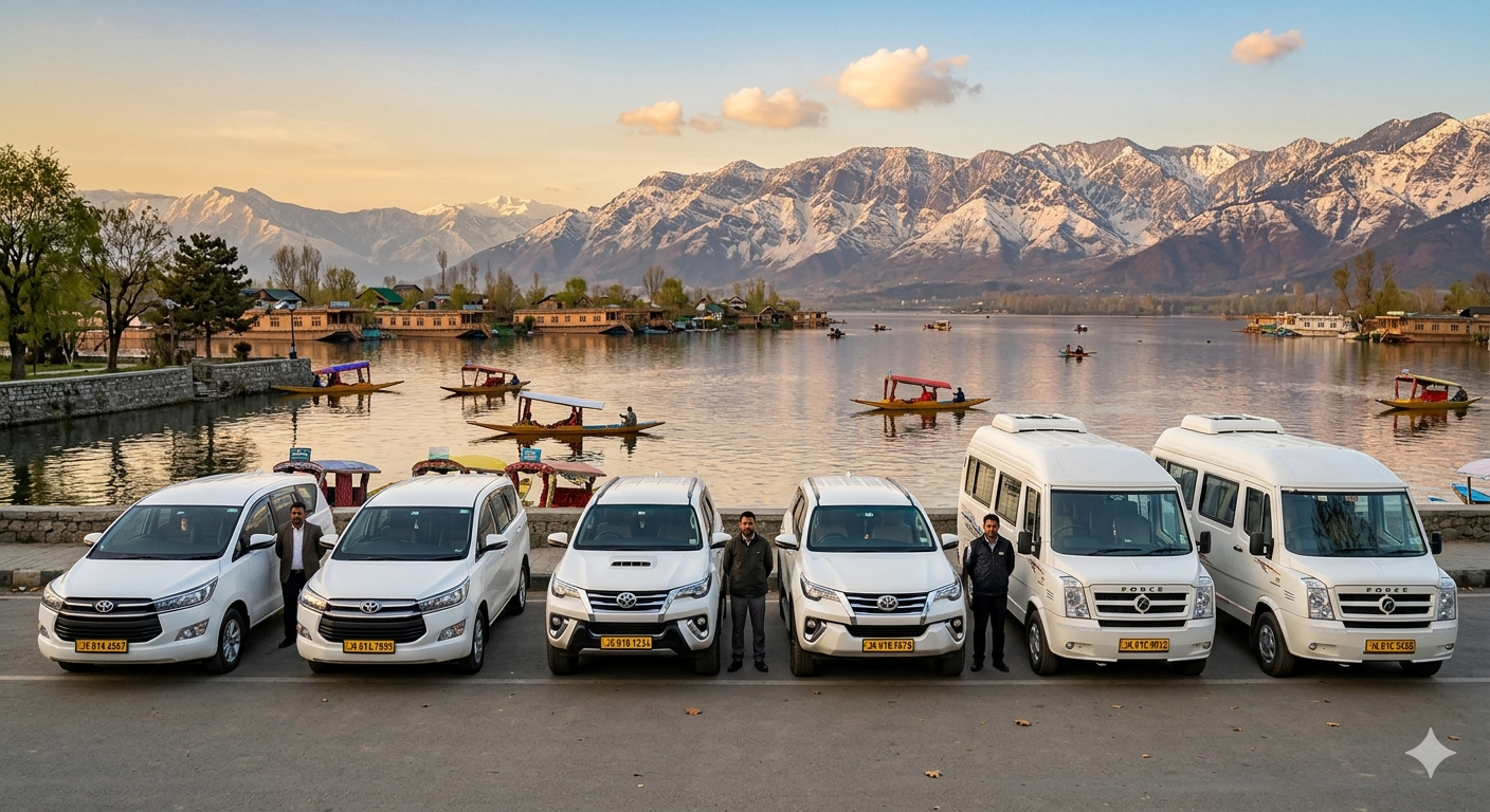Srinagar Luxury Car Rental 2026 | ₹5,000/day | Innova & Fortuner 10 Srinagar luxury car rental 2026 - premium vehicle fleet