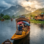 3 nights 4 days Kashmir monsoon package 2026 - romantic monsoon shikara ride on Dal Lake