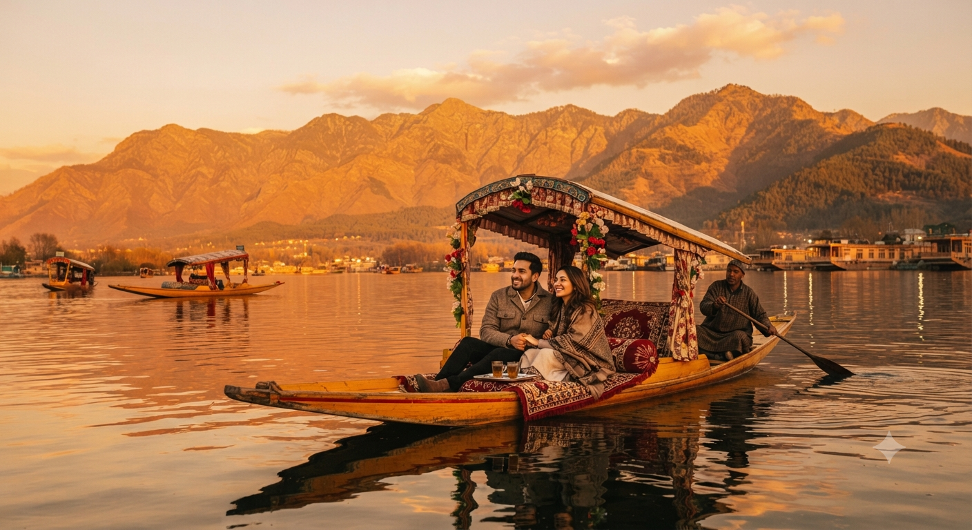 5 Nights 6 Days Kashmir Itinerary from Jammu 2026 | ₹12,500 | Book Now 16 5 nights 6 days Kashmir itinerary from Jammu 2026 - Shikara ride on Dal Lake