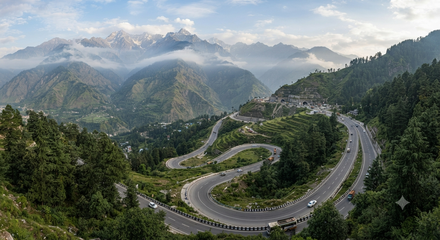 5 Nights 6 Days Kashmir Itinerary from Jammu 2026 | ₹12,500 | Book Now 12 5 nights 6 days Kashmir itinerary from Jammu 2026 - scenic drive through Pir Panjal mountains