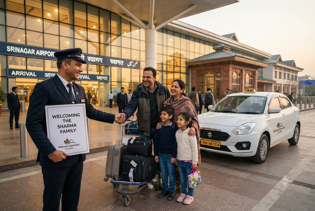 Affordable Srinagar taxi package price 2026 - budget taxi at Srinagar Airport
