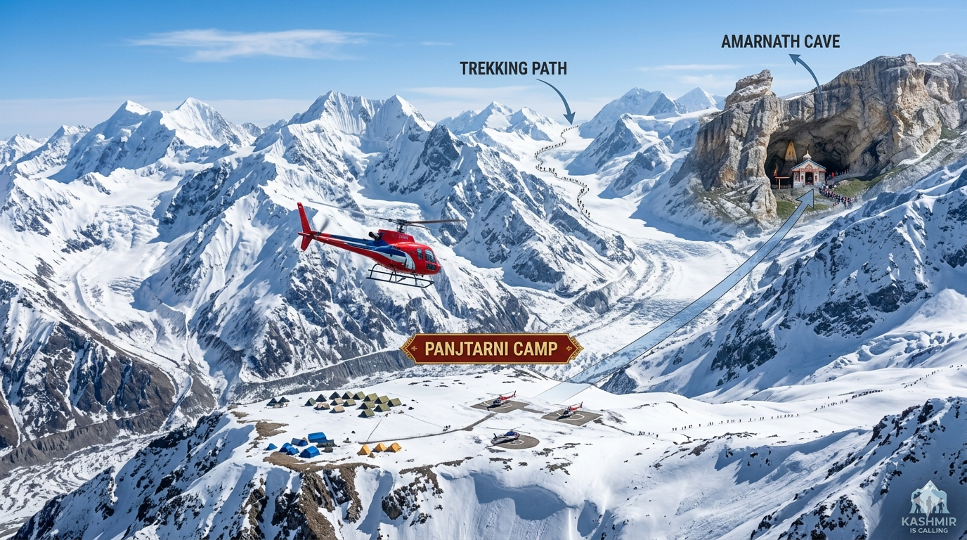 Amarnath Yatra Baltal route package price 2026 - detailed cost breakdown infographic
