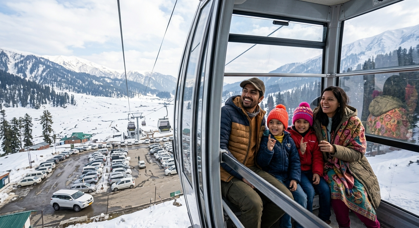 Best SUV Taxi Service in Kashmir 2026 | ₹5,500/Day | Book Now 13 Best SUV taxi service in Kashmir 2026 - Gulmarg Gondola ride