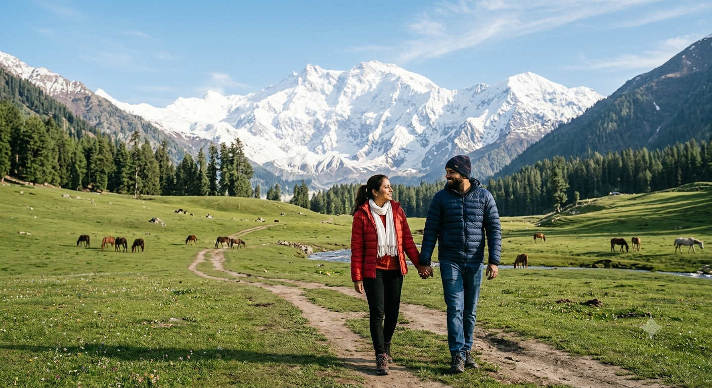 Kashmir 7 nights 8 days itinerary 2026 - Betaab Valley Pahalgam