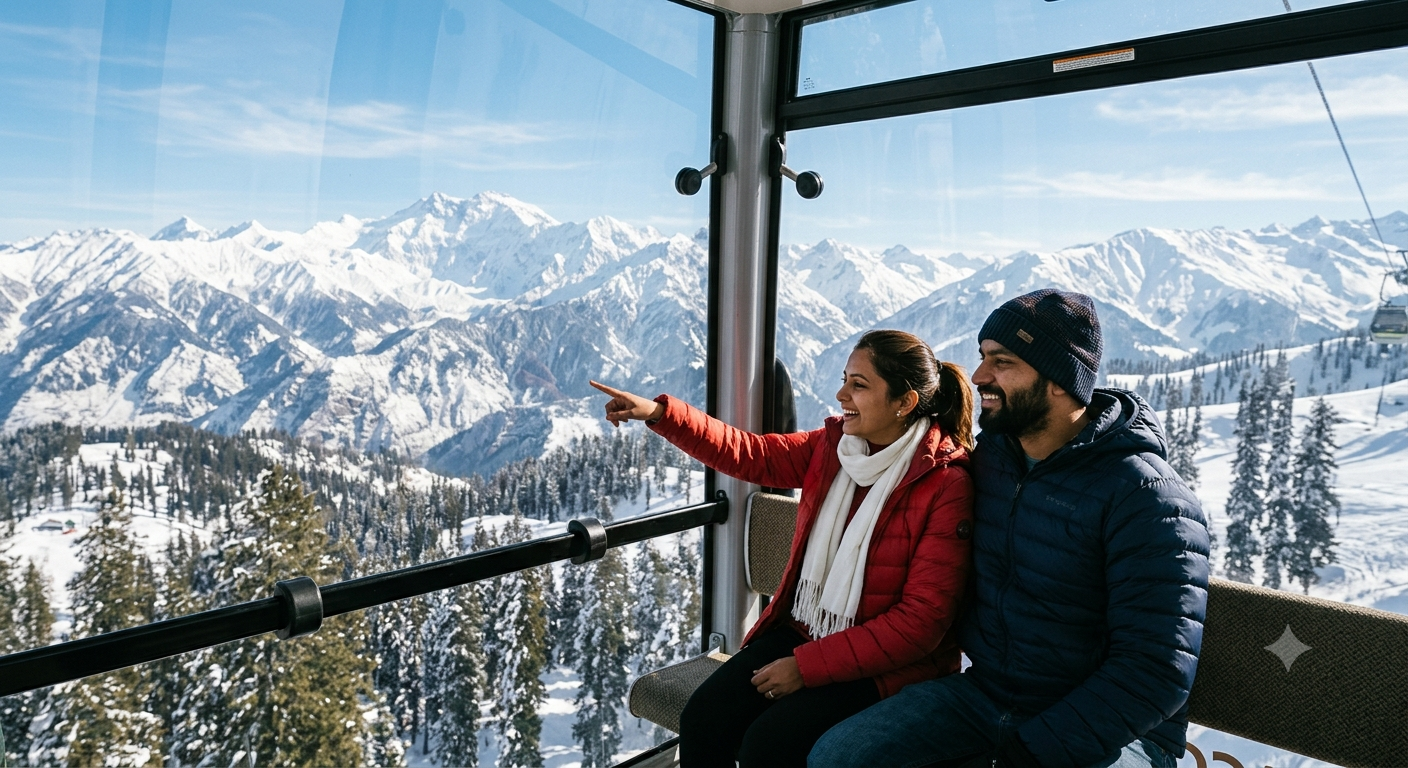Kashmir 7 nights 8 days itinerary 2026 - Gulmarg Gondola ride