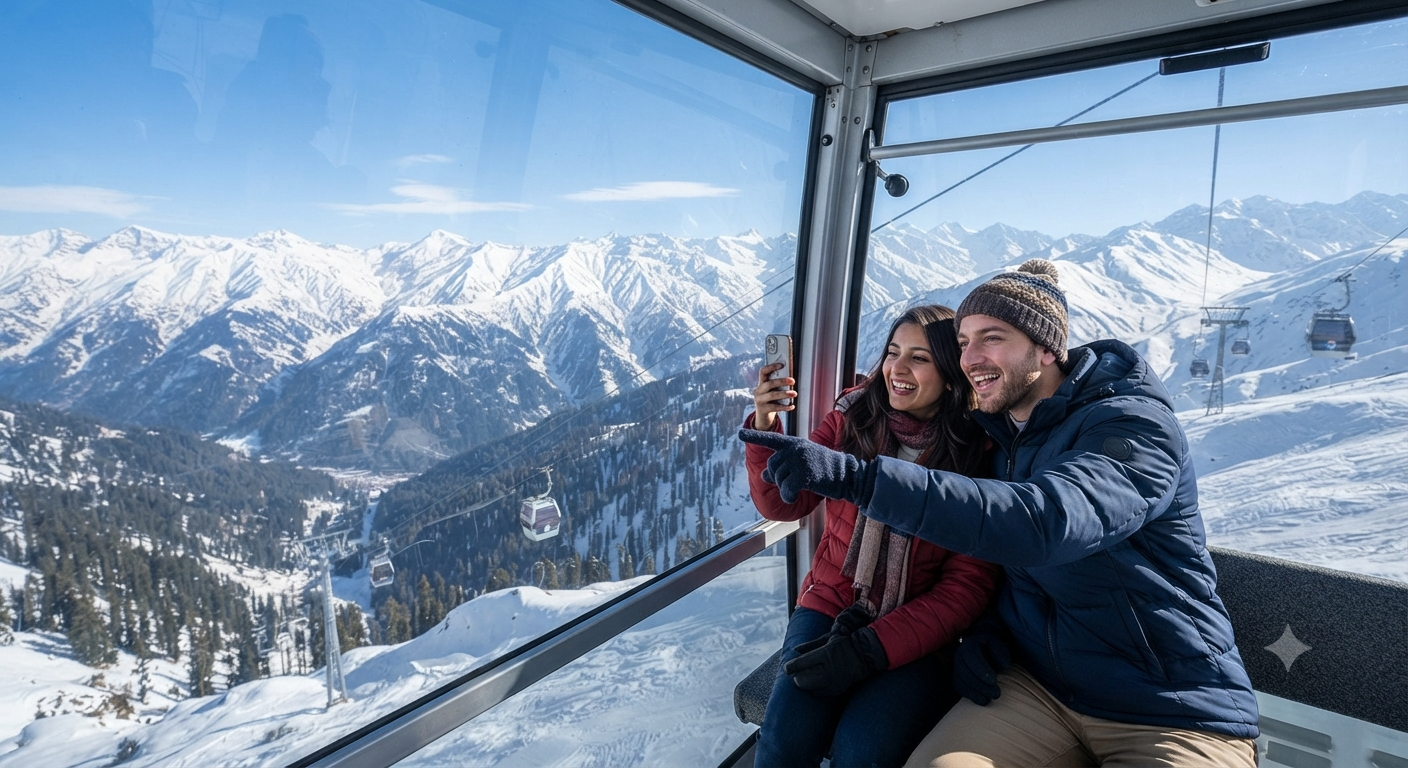 Kashmir 7 nights 8 days package from Delhi 2026 - Gulmarg Gondola ride