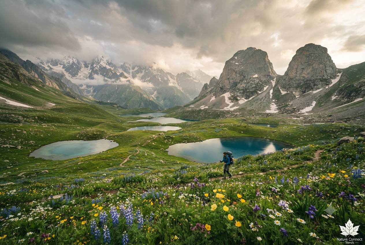 Kashmir Great Lakes Trek Packages August 2026 | ₹21,000 | 7 Days 9 Kashmir Great Lakes trek packages August 2026 - Satsar lake cluster